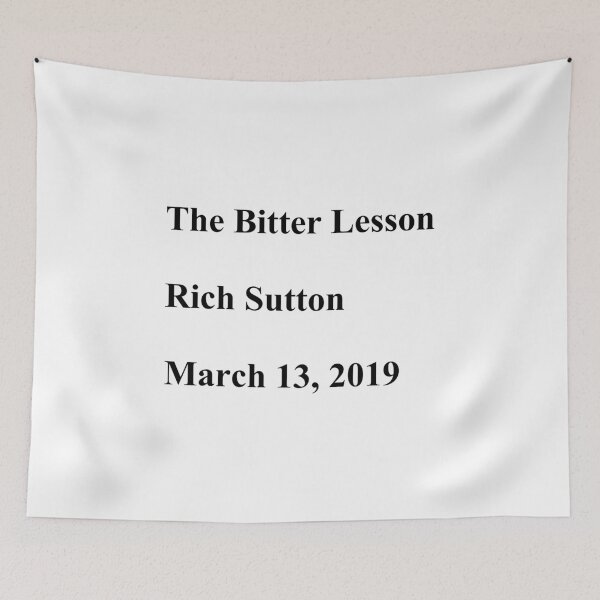 Item preview, T-Scirt / Rich Sutton / La amarga lección designed and sold by Francesco Pelosin.