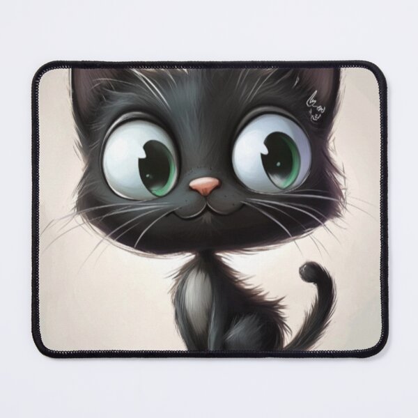 Item preview, Big-Eyed Midnight Kitten designed and sold by Rafał Stadnik.