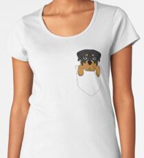 Funny Rottweiler In Your Pocket Women's Premium T-Shirt