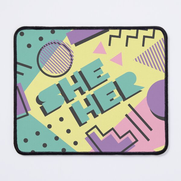 Item preview, MEMPHIS IN PASTEL SHE HER designed and sold by HELLOCROSSING.