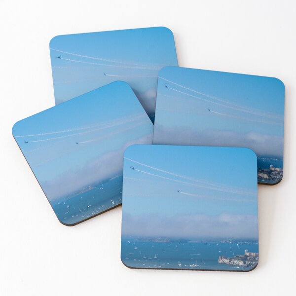 Item preview, Blue Angels during Fleet Week Over Alcatraz Island in San Francisco designed and sold by World Wondering Travel Photography.