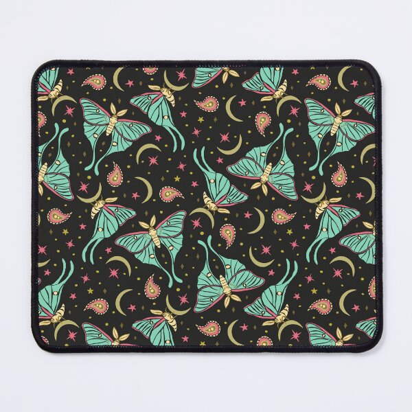 Item preview, Teal Celestial Luna Moth and Paisley Pattern. Nocturnal Butterfly Design designed and sold by paldronma.