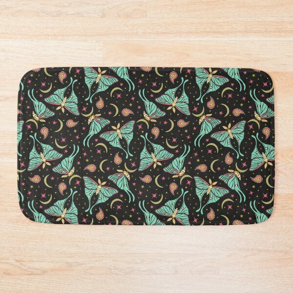 Item preview, Teal Celestial Luna Moth and Paisley Pattern. Nocturnal Butterfly Design designed and sold by paldronma.
