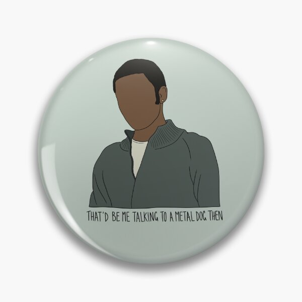 Item preview, "That'd Be Me Talking To A Metal Dog Then" Mickey Smith Quote Print Design  designed and sold by abldesign.