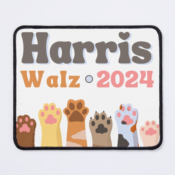 Item preview, Harris Walz 2024 We The People Cat Paws designed and sold by GroovyGal.