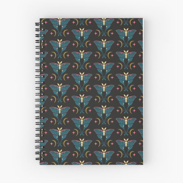 Item preview, Teal Celestial Luna Moth and Crescent Pattern. Nocturnal Butterfly Design designed and sold by paldronma.
