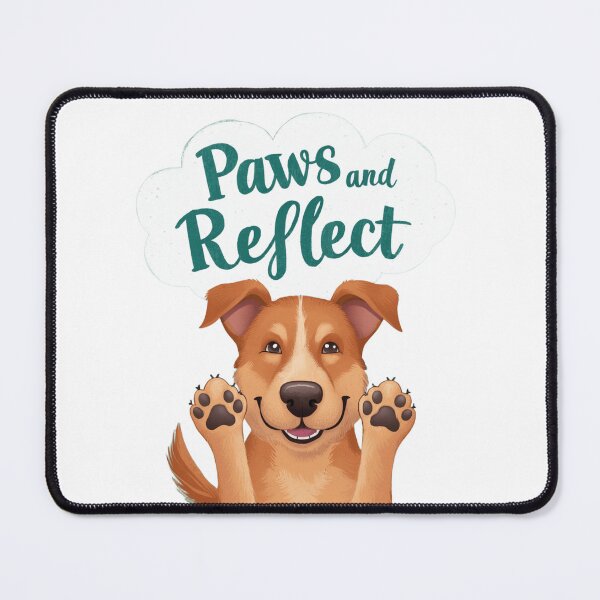Item preview, Paws and Reflect - Thoughtful Dog Art designed and sold by UA-t-shirts.