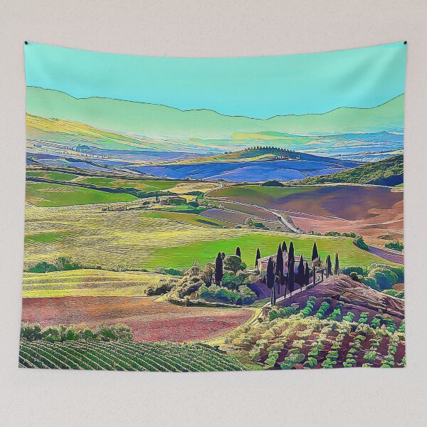 Item preview, Italia, Paisaje de Toscana, Casa de campo toscana, Impresión de arte de Italia, Cartel toscano, Granja, Campo, Cartel italiano, Arte de Toscana, Regalo de viaje designed and sold by Artistic Gift Print.