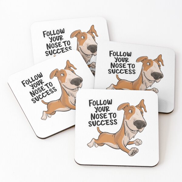 Item preview, Follow Your Nose to Success - Motivational Dog Art designed and sold by UA-t-shirts.
