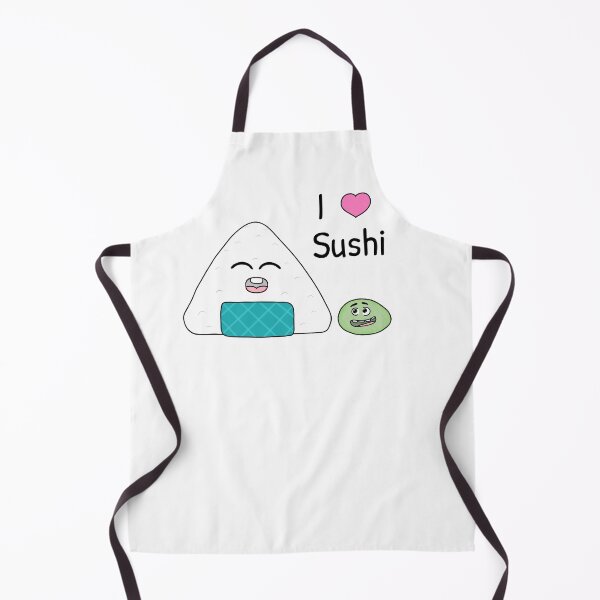 Item preview, I love sushi with a little wasabi dollop designed and sold by Sandra Bredtmann.