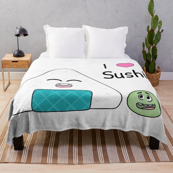 Item preview, I love sushi with a little wasabi dollop designed and sold by Sandra Bredtmann.