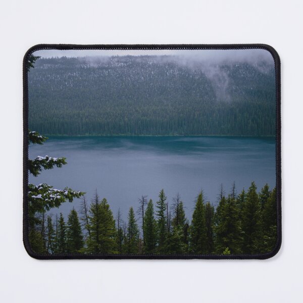 Item preview, Misty Late Spring Snow Over Redfish Lake, Idaho designed and sold by World Wondering Travel Photography.