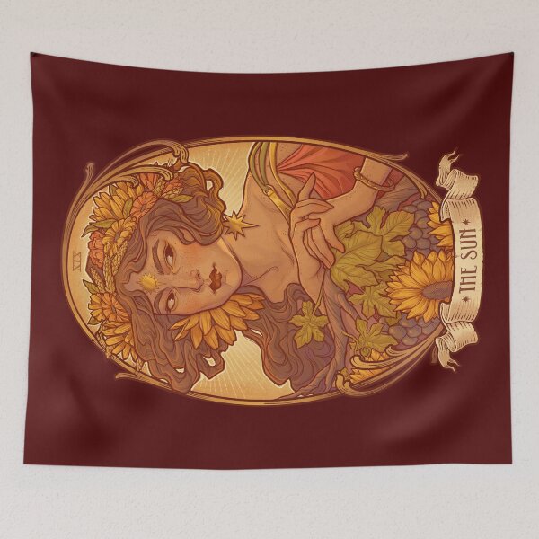 Item preview, The SUN - NOUVEAU TAROT CARD designed and sold by medusadollmaker.