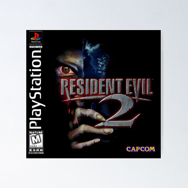 Artikel-Vorschau von Resident Evil 2 Originalspiel Retro-Cover-Spiel-Liebhaber, designt und verkauft von Neesu.
