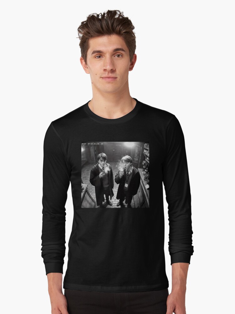 Harry and Ron Smoking Camera | Classic T-Shirt