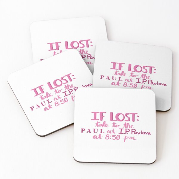 Item preview, IF LOST: take to the PAUL at I.P. Pavlova at 8:50 pm designed and sold by stroosma.