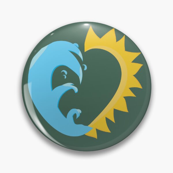 Item preview, the sun and a heart-shaped wave designed and sold by drageklo.