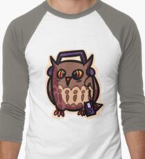 Owly loves music Men's Baseball ¾ T-Shirt