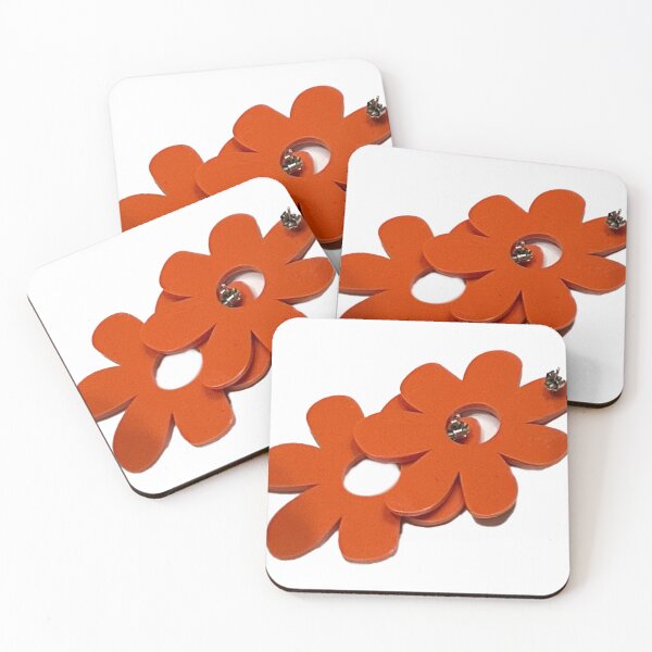 Item preview, Orange Flower Earrings designed and sold by sierraford.
