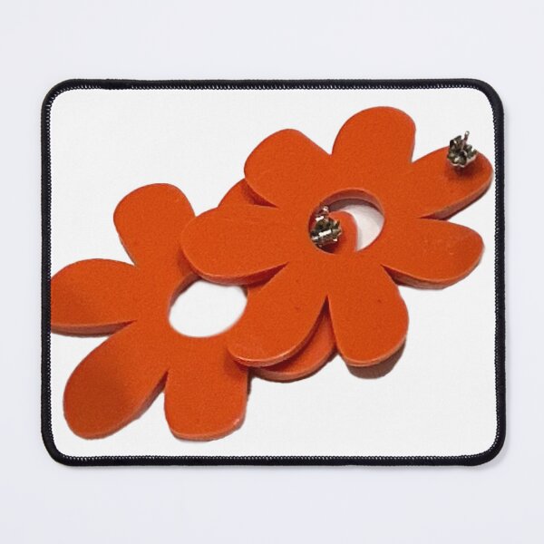 Item preview, Orange Flower Earrings designed and sold by sierraford.