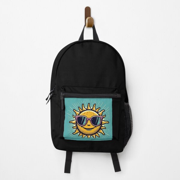 Item preview, Smiling Sun with Glasses Pop Art Style designed and sold by artofuniverse.
