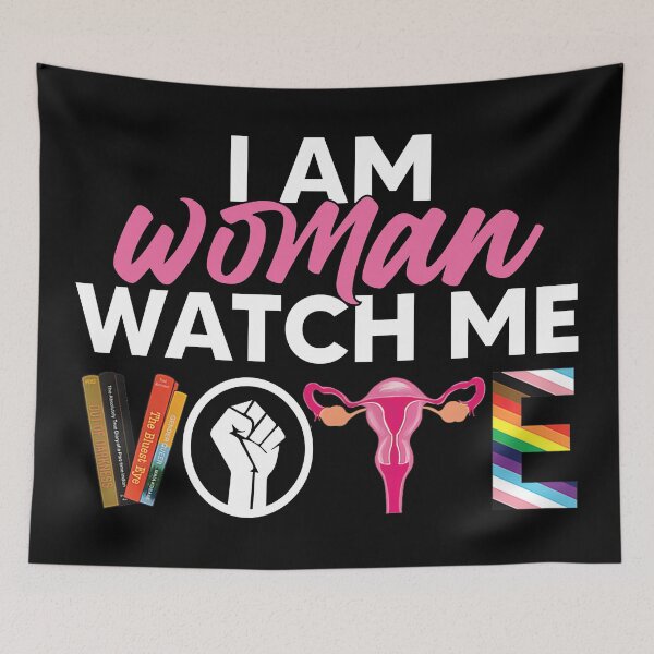 Item preview, I Am Woman Watch Me Vote designed and sold by kjanedesigns.