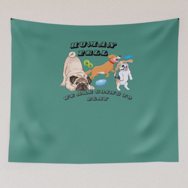 Item preview, Human wei are going to play do playful puppies designed and sold by Rosistg.