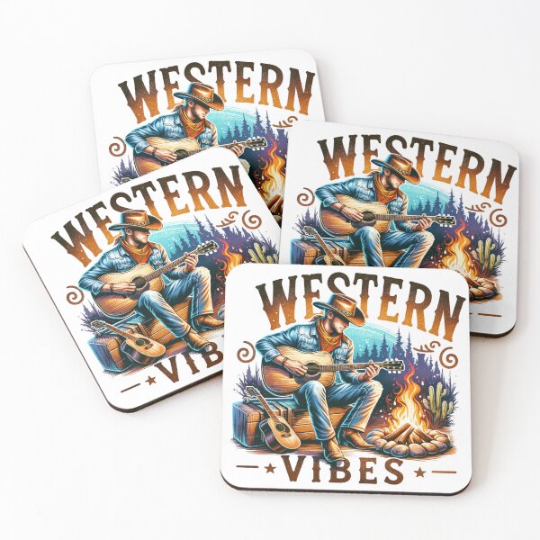 Item preview, ✨Western Vibes – Cowboy Playing Guitar Design for T-Shirts, Mugs, Stickers & More designed and sold by artedigital99.