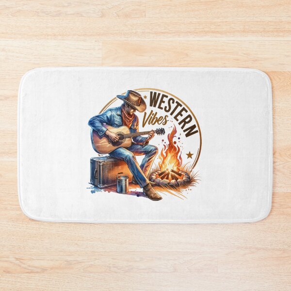 Item preview, ✨Western Vibes – Cowboy Playing Guitar Design for T-Shirts, Mugs, Stickers & More designed and sold by artedigital99.