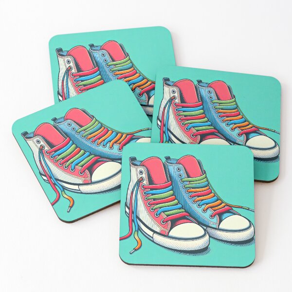 Item preview, Colorful Funky Sneakers Pop Art Style designed and sold by artofuniverse.