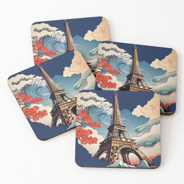 Item preview, Katsushika Hosukai Eiffel Tower V.1 designed and sold by Jese345.