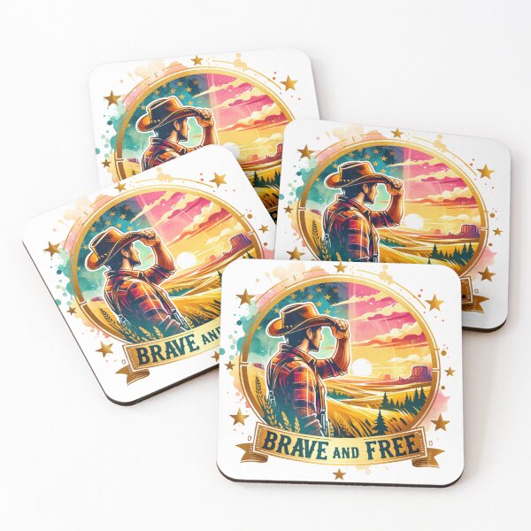 Item preview, ✨Brave and Free – Cowboy at Sunrise Design for Apparel, Mugs, Stickers & More designed and sold by artedigital99.