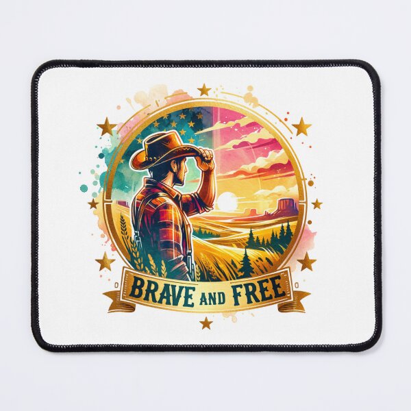 Item preview, ✨Brave and Free – Cowboy at Sunrise Design for Apparel, Mugs, Stickers & More designed and sold by artedigital99.