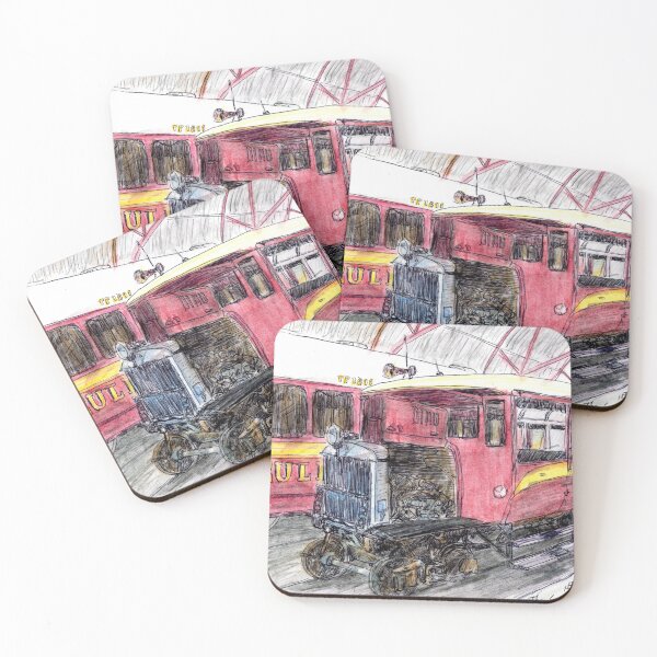 Item preview, Australian Scene - Gulflander and Railmotor, Normanton, Qld, Aus. designed and sold by Anne Huth.