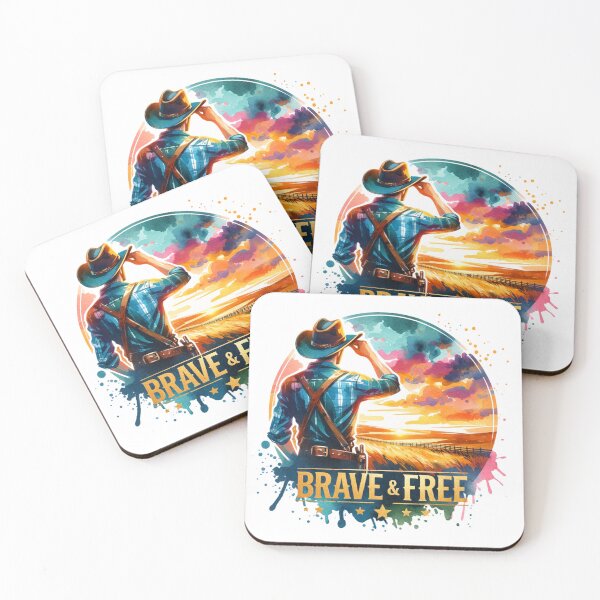 Item preview, ✨Brave and Free – Cowboy at Sunrise Design for Apparel, Mugs, Stickers & More designed and sold by artedigital99.