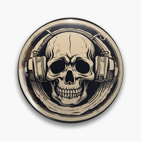 Item preview, Skull and Headphones designed and sold by MojoSpot.