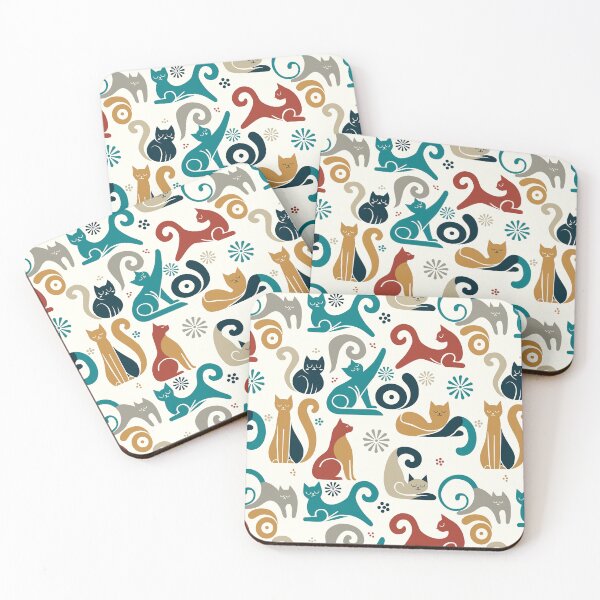 Item preview, Modernistic Exploratory Cats designed and sold by KeeganCreations.