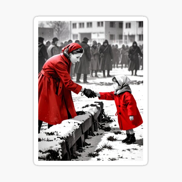 Item preview, La chica del abrigo rojo - La lista de Schindler  designed and sold by NEKKI Originals.
