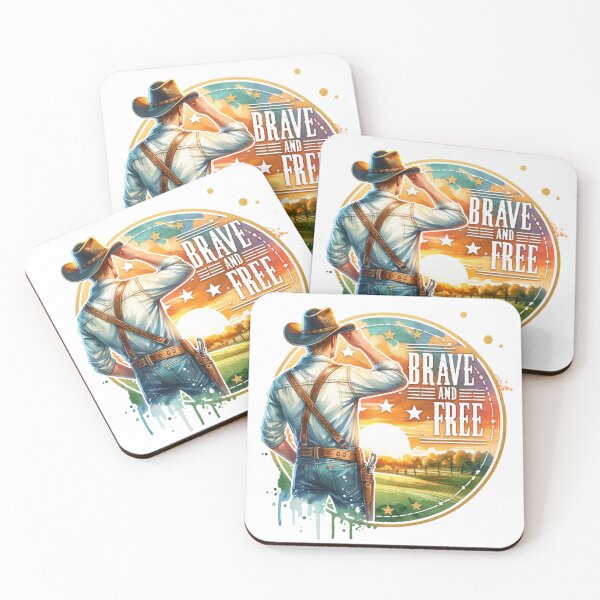 Item preview, ✨Brave and Free – Cowboy at Sunrise Design for Apparel, Mugs, Stickers & More designed and sold by artedigital99.
