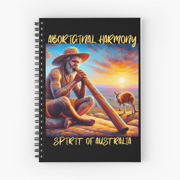 Item preview, Aboriginal Harmony: Spirit of Australia Didgeridoo Kangaroo T-shirt designed and sold by Grindcorer.