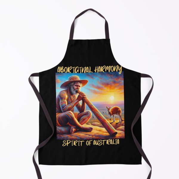 Item preview, Aboriginal Harmony: Spirit of Australia Didgeridoo Kangaroo T-shirt designed and sold by Grindcorer.