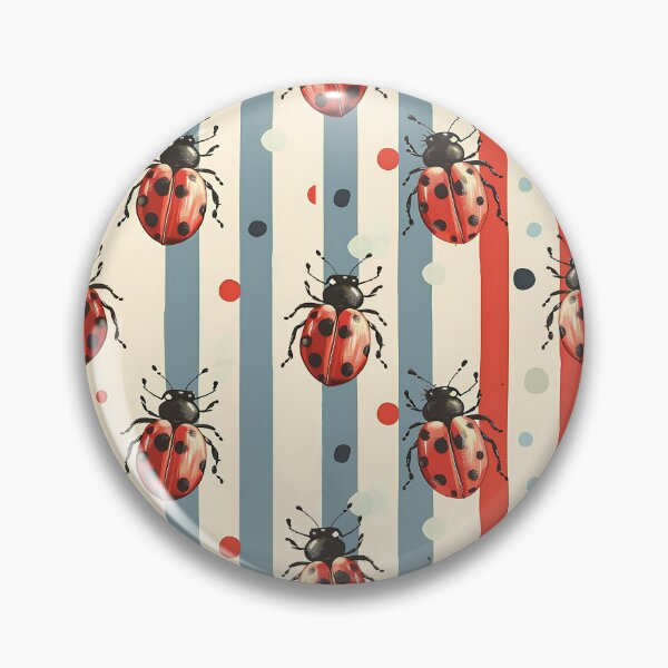 Item preview, Ladybug and stripes designed and sold by Vikycialp.