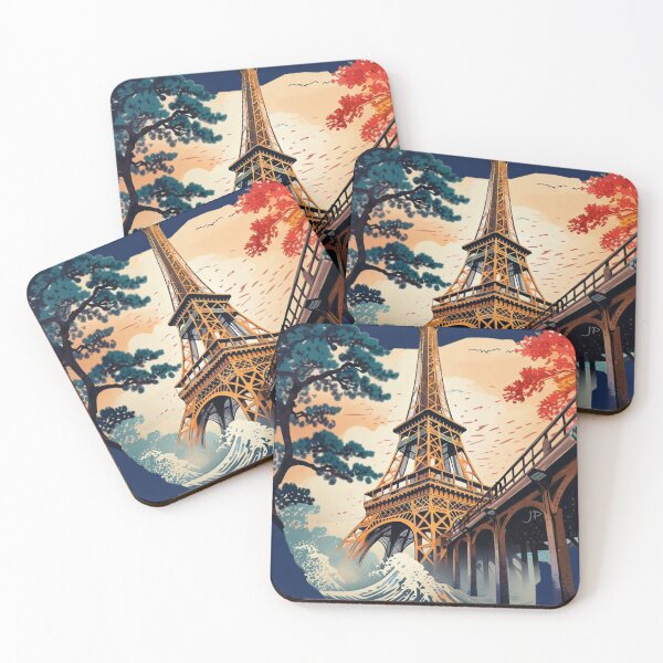 Item preview, Katsushika Hosukai Eiffel Tower V.2 designed and sold by Jese345.