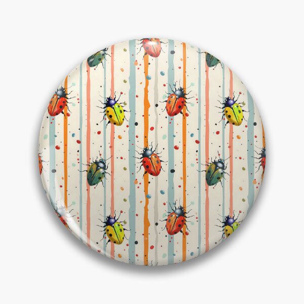 Item preview, Ladybug and stripes designed and sold by Vikycialp.