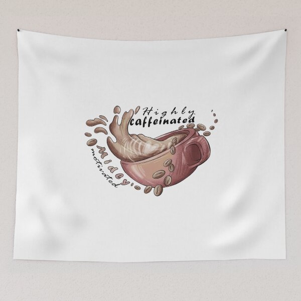 Item preview, Highly caffeinated, Midly motivated  designed and sold by Aymanerachif.