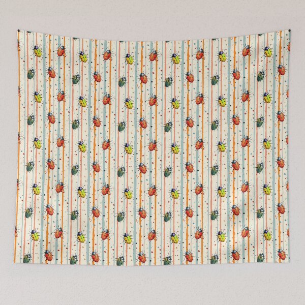 Item preview, Ladybug and stripes designed and sold by Vikycialp.