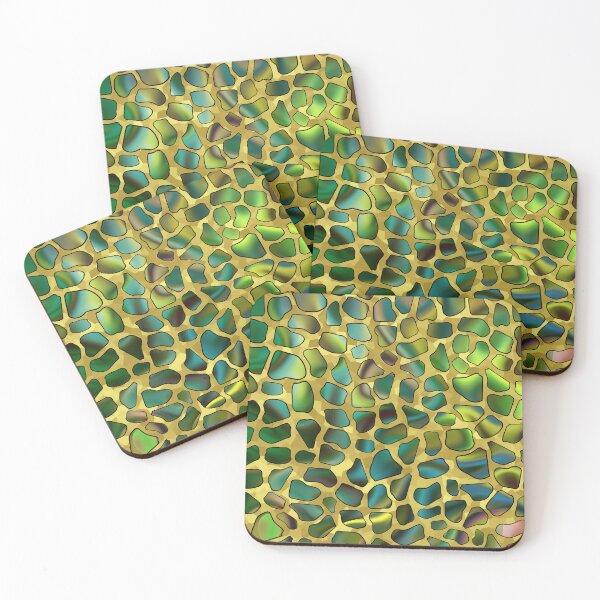 Item preview, Green Giraffe Spots- designed and sold by Sartoris Art.