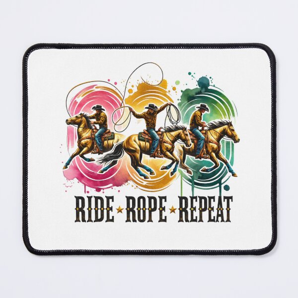 Item preview, ✨Ride, Rope, Repeat – Cowboy Roping Horse Design for Apparel, Mugs, Stickers & More designed and sold by artedigital99.