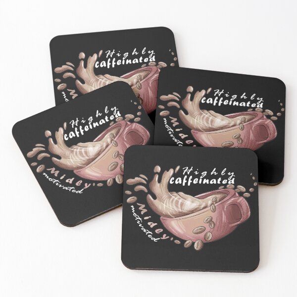 Item preview, Highly caffeinated, Midly motivated  designed and sold by Aymanerachif.