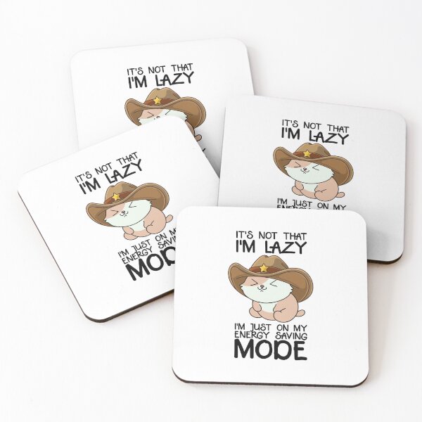 Item preview, Lazy Cowboy Cat Funny Quote designed and sold by Design_for_merch.